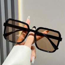 3pcs Plastic Oversized Geometric Leopard Print Retro Timeless Glasses Set, Suitable For Carnival Party, Outdoor Travel, Halloween - 3pcs - View 4