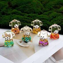 FIFA 亚克力流沙钥匙扣批发创意足球流沙瓶吊坠饰品世界杯周边 - 六款 - 查看 1