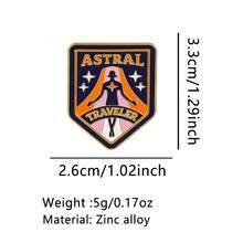 1pc ASTRAL TRAVELER Enamel Lapel Pin - Unique Badge For Backpacks And Clothing - Multicolor - View 11
