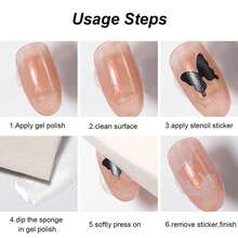 6 món dụng cụ vẽ móng nghệ thuật dạng rỗng, khuôn mẫu phun mực, dụng cụ hỗ trợ vẽ airbrush, hình bướm thông minh, ánh sao, ngôi sao, hình trái tim, phụ kiện làm móng. - Trong sáng - Xem 11