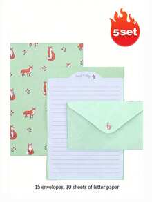 Bộ 6 phong bì và 12 tờ giấy viết có lót trang nhã, thích hợp cho văn phòng, nhà cửa và trường học. Phong bì họa tiết hoa và động vật dễ thương, khổ A5. Giấy lót trang nhã, phù hợp để viết thư, thiệp mời, thơ, đồ dùng văn phòng và học tập. Có nhiều kiểu dáng để lựa chọn. - Nhiều màu - Xem 32
