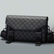 男士商务邮差包，休闲信封式单肩包，简约复古斜挎包 - 彩色 - 查看 5