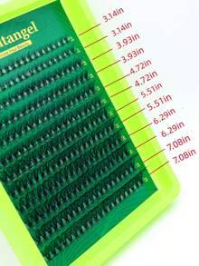 Bộ 240 sợi mi giả tự làm, kiểu dáng tự nhiên, cong chữ D, thiết kế nhọn 20D, mi dày và dài, đối xứng, siêu mềm và nhẹ, các đoạn mi riêng lẻ có thể tái sử dụng, phù hợp cho người mới bắt đầu, du lịch, sử dụng hàng ngày, đám cưới, hẹn hò, tiệc tùng, kỳ nghỉ. - D - Xem 2