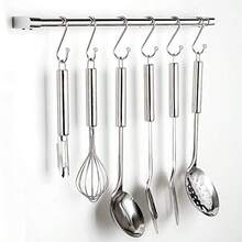 1 Stück Edelstahl S-förmiger Haken, Mehrzweck Metallaufhänger, geeignet für Küchenutensilien, Blumentöpfe, Werkstatt, Geschirr, Kleidungsstücke, Badezimmer, Handtücher, Gartenpflanzen und Gartenzubehör - Verschiedenfarbig - Übersicht 4