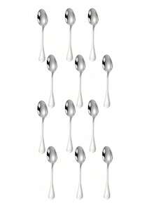 2/6pcs 304 Stainless Steel Mini Extra Small Spoons, 3.54 Inch Short Handle Seasoning Salt Powder Spoon, Coffee Spoon - Multicolor - View 10