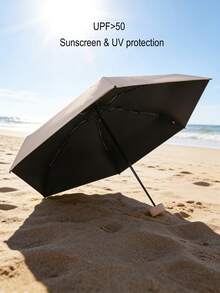 1pc Compact Foldable Umbrella, 6-Fold, High-Quality Sunshade Umbrella, Waterproof & UV Protection, Dual-Use Capsule Umbrella - Multicolor - View 8