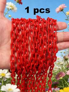 1/6/12/24pcs Multi-Color Fashionable Acrylic Chain Accessories, Suitable For DIY Necklace, Bracelet, Eyeglasses, Mask Chain, Bag Pendant - Multicolor - View 25