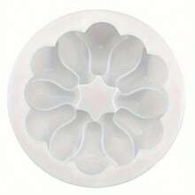 1个单孔向日葵造型慕斯蛋糕硅胶模具，圆形拼接心形花朵造型DIY烘焙工具 - 查看 10