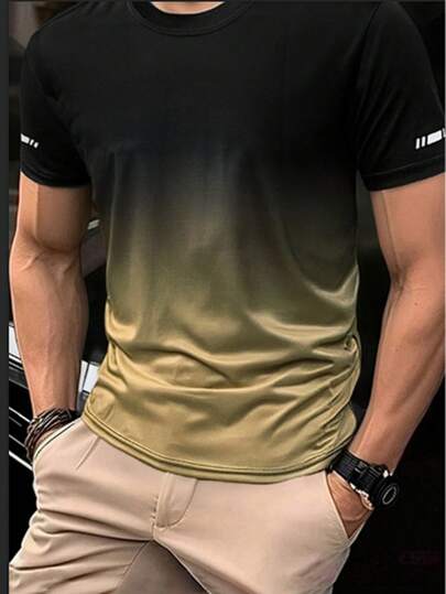 Men's Outdoor Quick-Dry Breathable Moisture-Wicking Casual T-Shirt Summer