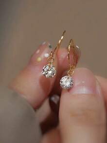 1 chiếc khuyên rốn đơn giản bằng bạc S925 đính đá Zirconia, thích hợp để đeo hàng ngày và làm quà tặng trong các dịp như Ngày Valentine, Ngày của Mẹ. - đơn - Xem 5