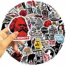 50 pezzi Adesivi creativi radicali, per laptop, computer, custodie per telefono, chitarra, scrivania, borraccia, valigia, skateboard, frigorifero, materiale per decorazione taccuino personalizzato - Multicolore - Visualizzare 4