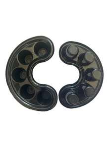 Nail Five-Hole Soaking Bowl 1pc - Black - View 5