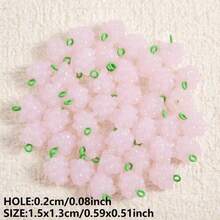 1pc/4pcs Cute & Fashionable Glass Vegetable & Fruit 3D Pendant Charms, Strawberry, Pineapple, Grape, Suitable For Necklace, Earrings, DIY Jewelry Making - Picture - View 41