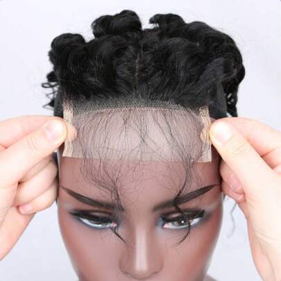 4*4 面部闭合深波浪批发前蕾丝假发块巴西原生雷米透明蕾丝