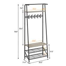 Techigher Coat Racks - 회색, 폭 60cm, 한 줄로 된 고리 - 보기 8