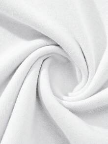 信仰主题牛仔马印花T恤，简约设计 - 白色 - 查看 6