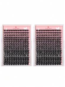 LUCK LTGIRL 192/384/576片簇状假睫毛 DIY睫毛嫁接 自然C/D卷度 10-16mm 3D仿貂毛 轻盈蓬松 柔软可重复使用 - 查看 14