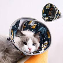 1pc Elizabeth Cartoon Print Pet Protective Cone, Dog/Cat Anti-Lick Wound Healing Collar, Neutering Cone - View 4