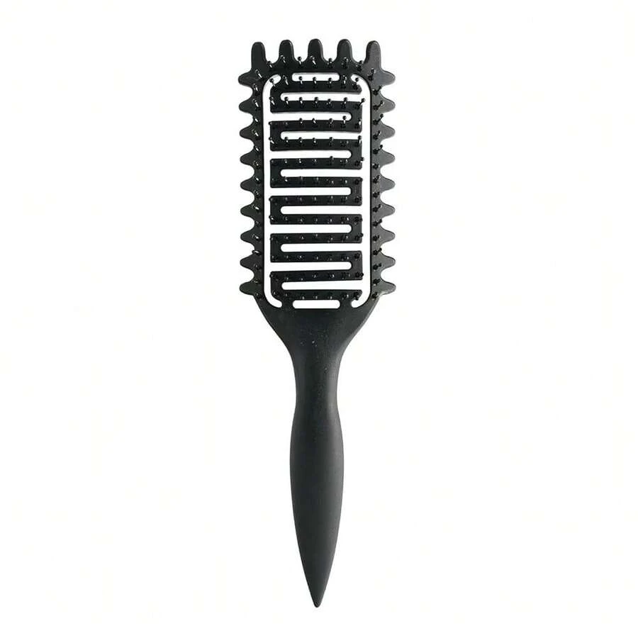 Curl Defining Brush,2024 Curly Hair Brush,Vented Hair Brush For Detangling, Shaping And Defining Curls For Women And Men Less Pulling (Black) - 黑色的 - 查看 1