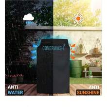 Washing Machine Cover With Silver Zipper Panel, Waterproof And Plush, For Indoor And Outdoor Use, Premium Quality, Durable Up To 6 Years, Compatible With All Brands. - 青碧色 - 查看 4