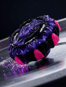 Trompo de fusión de metal Diosa Suprema B-193 con lanzador, juguete de batalla, regalo de Navidad - Morado - Ver 3