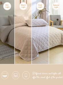 三件套驼色纯色床罩套装（包含1个床罩和2个枕套，不含填充物），经典多用途风格，现代日常涤纶面料，柔软亲肤，适用于主卧、客房、次卧，四季皆宜，理想的礼品之选，纯色床品，中性色调，驼色美学，舒适卧室，四季皆宜，送礼佳品，现代经典，多功能家居装饰，卧室必备，价格亲民的奢华之选。 - 米色 - 查看 8