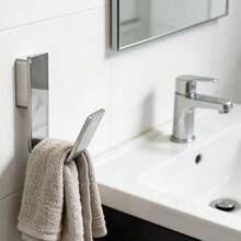 304 Stainless Steel Glossy Single Hook, Sturdy, Elegant, Corrosion-Resistant, Suitable For Bathroom, Hotel, Etc., Electroplated Process, ISO 9001 - Silver - View 4