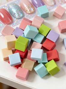 50/101 miếng mút xốp mini kèm nhíp 4 càng, dụng cụ vẽ màu chuyển sắc cho móng tay, dụng cụ làm móng, dụng cụ nghệ thuật làm móng, mùa tựu trường, 1 bộ - Nhiều kiểu dáng - Xem 9