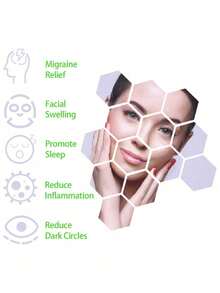 Ice Facial Mask, Face Cooling Ice Pack, Spa Facial Mask, Cold & Hot Compress Facial Mask - Multicolor - View 3