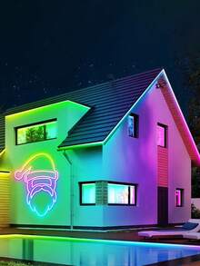 1pc Neon Light Strip, LED Light Bar, App Controlled, Comes With 44-Key Remote, Music Sync, Flexible DIY Design, Suitable For Bedroom, Living Room, Game Room, Party Decor, Holiday & Christmas Decor - Multicolor - View 3