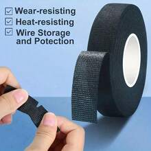 4 Rolls High Temp Self-Adhesive Harness Tape Heat-Resistant Noise Reduction For Automotive Engine Electrical Wire - one-size - View 6