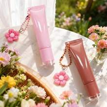 1pc 15ml Refillable Lip Gloss Tube - Fashionable Squeeze Soft Tube With Twist Cap, Ideal For Lip Gloss Dispense And Application, Travel Essential, Portable, Stylish Lip Gloss, Plastic Soft Tube, Lip Gloss Refill - Multicolor - View 2