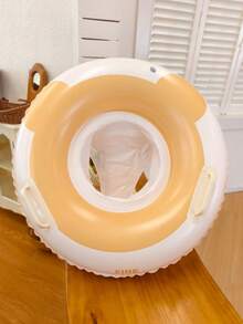 1 phao bơi bằng chất liệu PVC mới có tay cầm an toàn, 1 phao bơi hình gấu bông bơm hơi. - Nhiều màu - Xem 6