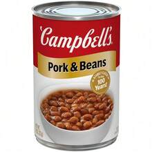 Delicious Pork And Beans Canned Meal, Quick & Easy Family Favorite Food, Hearty & Flavorful Side Dish For Any Occasion, Pint Size Can For Home Cooking - 豬肉豆 - 查看 1