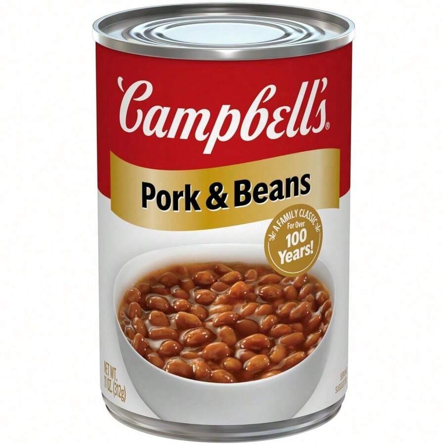 Delicious Pork And Beans Canned Meal, Quick & Easy Family Favorite Food, Hearty & Flavorful Side Dish For Any Occasion, Pint Size Can For Home Cooking - 豬肉豆 - 查看 1