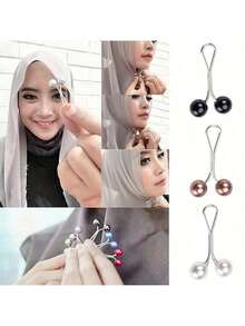 1/12 chiếc kẹp tóc ngọc trai, kẹp tóc hình chữ U, ghim cài khăn trùm đầu và khăn choàng thanh lịch dành cho phụ nữ Hồi giáo - Nhiều màu - Xem 5