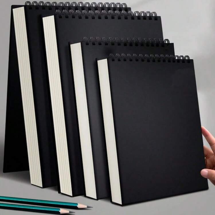 1 paquete de 30 hojas, Cuaderno de bocetos, Bloc de dibujo con espiral superior, Cuaderno de arte libre de ácido para dibujo, pintura y escritura artística - bloc de dibujo - Añade 3