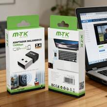 Adaptador Inalámbrico USB MTK TG7297 150Mbps - Receptor WiFi 2.4GHz, Mini Diseño, Compatible con 802.11b/g/n - Ver 5