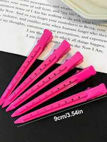 10pcs/20pcs/30pcs/50pcs Women Elegant Y2K Hollow Out Alloy Hair Clips, Purple, 8.8cm/3.46in, Suitable For Daily And Commute Women Hair Accessories Elegant Claw Clips - 銀色 - 查看 5