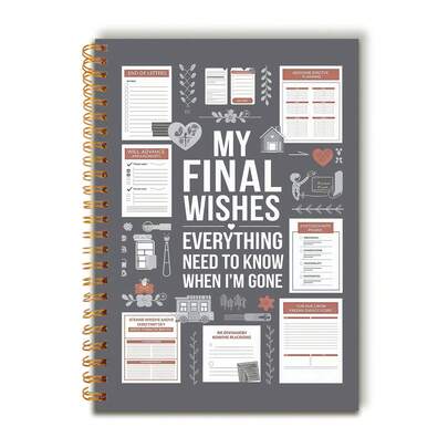 دفتر تخطيط نهاية الحياة مقاس A5 قطعة واحدة، دليل إرشادي بعد الوفاة، دفتر تنظيم ترتيبات، ألوان متنوعة، ورق، بدون ريش، يستخدم لإعداد الوصية والرغبات الأخيرة