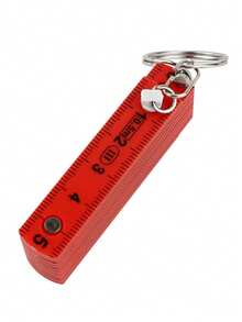 1pc Multifunctional ABS Plastic Folding Ruler, 50cm/19.69in, 10-Fold With Keychain, Compact And Portable, Multi-Purpose Folding Ruler Drawing Tool, Student Measuring Ruler - A - View 13