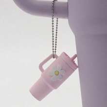 大容量双层水钻吸管杯，女士/女孩礼物，防烫珍珠杯，双层饮水杯，便携式玻璃吸管水杯，高品质密封杯 - 彩色 - 查看 17