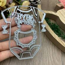 Metal Die Cuts For Clothing, Card Making Cutting Dies, Embossing Molds For Scrapbooking & DIY Photo Album Paper Card Craft Decorations - Silver-white - View 6