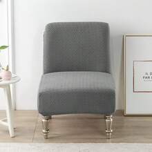 1件提花无扶手椅套，适用于酒店、餐厅、食堂 - 彩色 - 查看 14