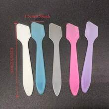 10 piezas Espátula de crema PP, Cuchara para mascarilla y crema para ojos, Cuchara para crema cosmética - Multicolor - Ver 7