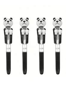 1pc/2pcs/4pcs Panda Boxing Ball Pen, Interactive Boxing Pen, Back To School Stationery, Black & White - Panda Boxing Pen - View 8