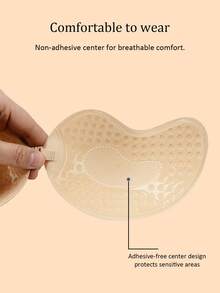 1 pieza/2 piezas Sujetador adhesivo invisible sin tirantes, sujetador sin espalda reutilizable y resistente al agua para vestidos de fiesta, bodas y fiestas - Multicolor - Ver 3