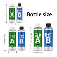【自流平树脂】双组分环氧树脂入门套装，每套8/16液盎司，自流平，无气泡，不泛黄，1:1简易混合比例，适用于艺术、工艺品、珠宝制作、河流桌、DIY项目 - A - 查看 2
