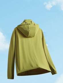 Driftmere Men's Lightweight Breathable Solid Color Loose Fit Jacket For Outdoor Sports, Summer - Mustard Yellow - View 4