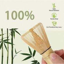 Nuevo set premium de batidor de matcha, revolvedor de café, set de batidor de matcha y soporte, cepillo de té de matcha de bambú, accesorios de ceremonia del té de mango largo, regalo del Día del Padre - Multicolor - Ver 6